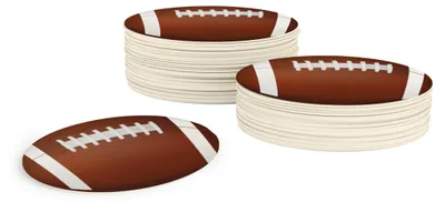 Fußball-Bierdeckel, oval, Karton, 50 Stück