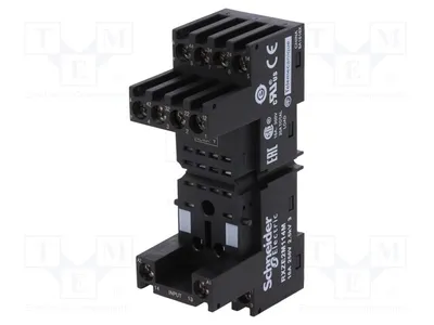 Productafbeelding van 1x Relaisvoet: Montage: DIN-rail, Aantal pinnen: 14, 10A, 250VAC, RXZE2M114M, Tijdrelais