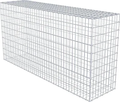 Immagine prodotto di Gabbione 200 cm x 100 cm x 50 cm (L x H x P), maglia 5 x 10 cm, anello a spirale