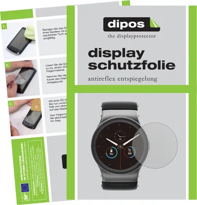 Produktbild von 6x Schutzfolie für Uhr 41 mm Durchmesser matt Displayschutzfolie Folie Display Schutz dipos