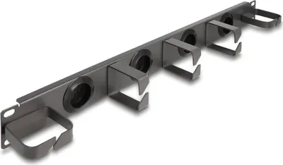 Immagine prodotto di Pannello patch per la gestione dei cavi DELOCK 19" 5 staffe 1U grigio