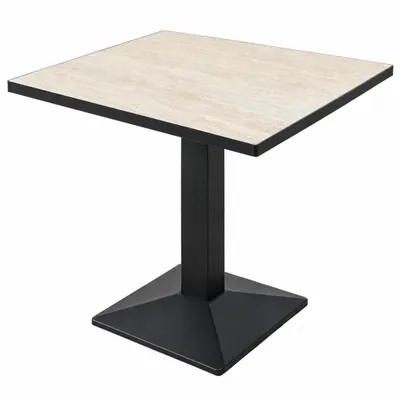 Produktbild von Esstisch Sinterstein 76x60 cm mit Säulenfuß für Küche und Esszimmer