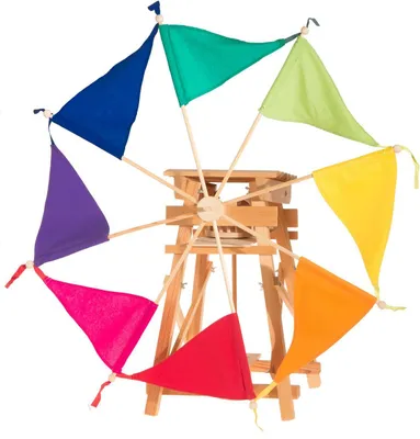 Produktbild von Segelwindmühle, Bausatz, bunt Segel
