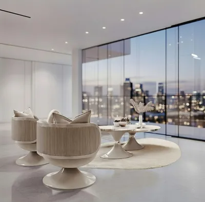 Produktbild von Sessel und Couchtisch Set im modernen Design für jedes Wohnzimmer