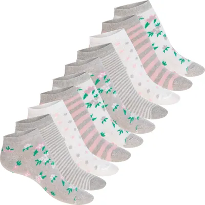 Produktbild von Celodoro Damen Süße Eco Sneaker Socken (10 Paar) Kurzsocken aus regenerativer Baumwolle - Classic Mix 39-42