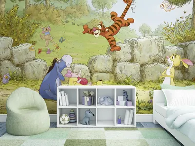 Obrázok produktu pre Fototapeta - Winnie the Pooh Ballooning - Veľkosť 368 x 254 cm