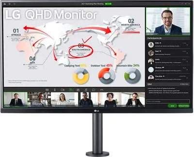 Produktbild von LG 34GN850-B, 86,4 cm (34"), 3440 x 1440 Pixel, UltraWide Quad HD, 1 ms, Schwarz