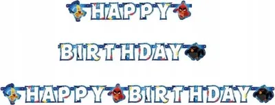 Image de Guirlande d'anniversaire Angry Birds