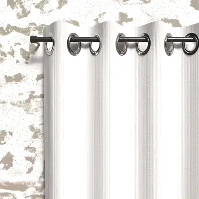 Image de Rideau de porte bohème, 135 x 180 cm, blanc
