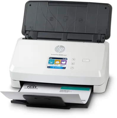 Produktbild von HP Scanjet Pro N4000 snw1 Sheet-feed - Dokumentenscanner - CMOS / CIS - Duplex - 216 x 3100 mm - 600 dpi x 600 dpi - bis zu 40 Seiten/Min. (einfarbig) - automatischer Dokumenteneinzug (50 Blätter) - bis zu 4000 Scanvorgänge/Tag - USB 3.0, LAN, Wi-Fi(n)