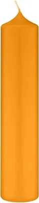 Immagine prodotto di Candele per altare e candele per caminetto, color miele naturale, dimensioni 300 x Ø 60 mm, confezione da 4 pezzi, con foro per lo stelo, qualità RAL per candele
