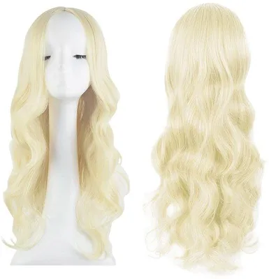 Productafbeelding van Platinablond pruik voor cosplay - Lang - Hittebestendig - 68 cm - Geschikt voor dagelijks gebruik