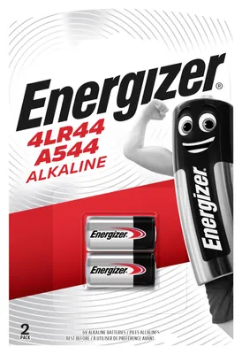 Produktbild von Energizer A544BPZ, Alkali, Zylindrische, Schwarz, Silber