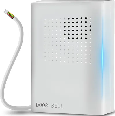 Produktbild von Dzwonek do drzwi Przewodowy Gong mechaniczny Gong do drzwi Elektroniczny dzwonek do drzwi Dwutonowy 220 V DC Klasa szczelności IP40 Biały Retoo