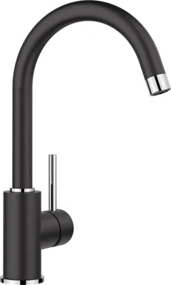 Produktbild von BLANCO 519415, Schwarz, Hebelgriffe, Einzelbild, 360°, 32,7 cm, 3,5 cm
