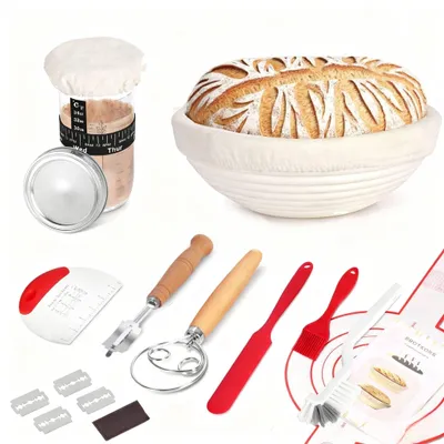 Productafbeelding van Sourdough Starter Set met 15 Onderdelen voor Brood Bakken