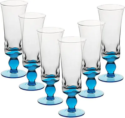 Produktbild von Eiscremeglas 6er-Set Umbria Bambini 26cm hellblau