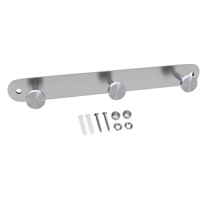 Immagine prodotto di Intirilife appendiabiti in acciaio inox modello A - 3 ganci - appendiabiti appendiabiti appendiabiti in 5 diversi design