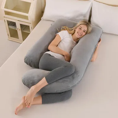 Immagine prodotto di Cuscini per la gravidanza per dormire, cuscini a forma di J per tutto il corpo, cuscini per la gravidanza