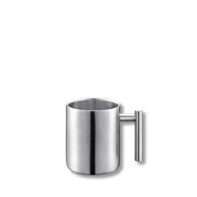 Immagine prodotto di Tazza a doppia parete Wilmax da 350 ml in acciaio inossidabile argento WL-517610115/A