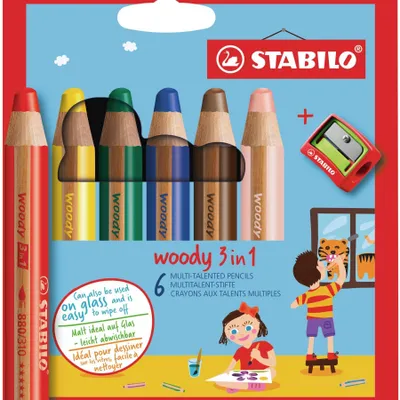 Obrázek produktu pro STABILO woody 3 in 1, Více, 6 kusů