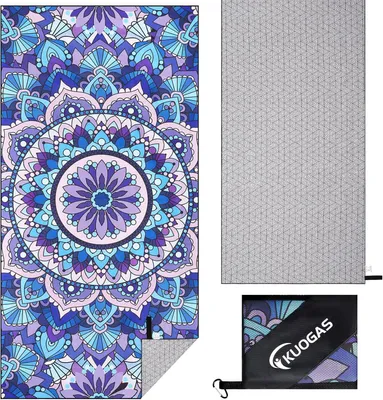 Obrázok produktu pre XXL Plážová osuška, 90 x 180 cm, Mikrovlákno, Rýchloschnúca, Pieskuodolná, pre pláž