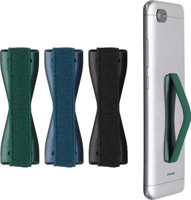 Produktbild von kwmobile Smartphone Fingerhalter 3 Set - Handy Halter Griff Halterung Einhandbedienung - 3x Handyhalter in Metallic Karibikblau Metallic Petrol