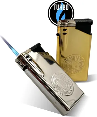 Produktbild von 2er Jet Feuerzeug Jet-Flame Sturm Mini Bunsenbrenner Bit-Metall-Edition