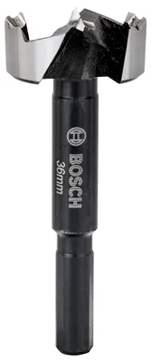 Imagen del producto de Broca Forstner, norma DIN 7483G, diámetro de 36 mm, longitud de 90 mm, filo dentado, vástago de 10 mm, marca Bosch