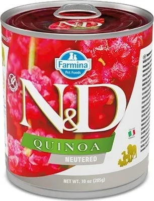 Obrázek produktu pro Konzervy N&D Dog Neutered Quinoa Pork 285g