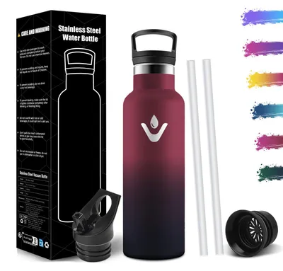 Immagine prodotto di Borraccia in acciaio inossidabile per bambini, 500 ml, senza BPA, thermos, isolata e a prova di perdite