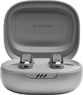 Produktbild von JBL LIVE Flex True Wireless In-Ear Bluetooth Kopfhörer silber (JBLLIVEFLEXSVR)