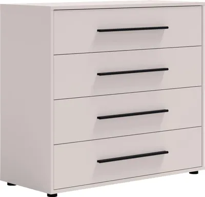 Produktbild von Kommode MAXIONE MX-03 mit 4 Schubladen Sideboard 100 cm Anrichte Schrank Highboard Modern (Kaschmir)
