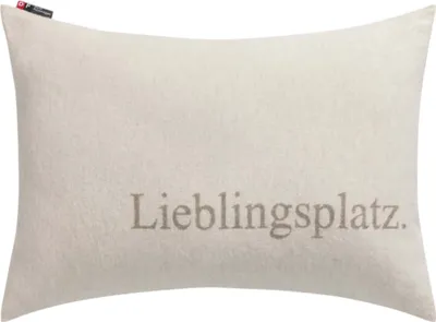 Produktbild von David Fussenegger - SILVRETTA KISSENHÜLLE Lieblingsplatz - Farbe Rauch/Creme - 40 x 60 cm