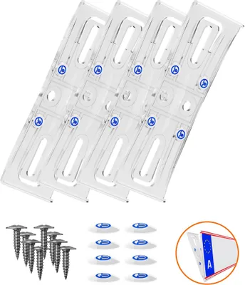 Produktbild von 2 Kennzeichenhalter Österreich rahmenlos transparent Kennzeichtafeln 520x120 mm