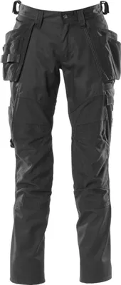 Image de Pantalon avec poches suspendues Noir, taille 82 C45 MASCOT 18531-442-09
