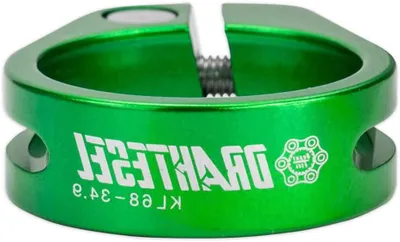 Productafbeelding van Fiets Zadelpen Klem - Zadelklem Ring - Zadelhoogte Aanpassen - CNC Gefreesd Aluminium - 318 mm - Groen