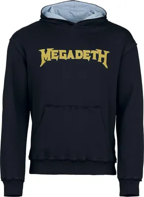 Produktbild von Megadeth Kapuzenpullover Herren Logo schwarz/blau XL
