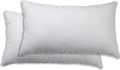 Produktbild von 2er Set Kissenbezug Kissenhülle 40x80 cm weiß Uni Kopfkissenbezug Baumwolle