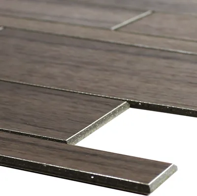 Produktbild von Holzoptik Mosaikfliesen Fairmont Selbstklebend Dunkelbraun