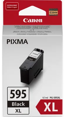 Produktbild von Canon PG-595XL, Hohe (XL-) Ausbeute, Schwarz, 1 Stück(e), 300 Seiten, Einzelpackung