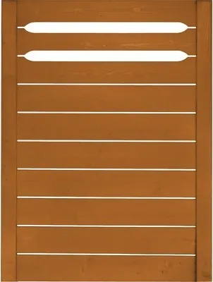 Produktbild von Zaun Teilelement Konsta Ground 90 x 120 cm kirschbaumoptik