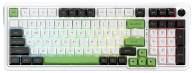 Produktbild von REDRAGON K686WBG-RGB-MAX Eisa Max, Kabellos, USB + RF Wireless + Bluetooth, Mechanischer Switch, Weiß, Schwarz