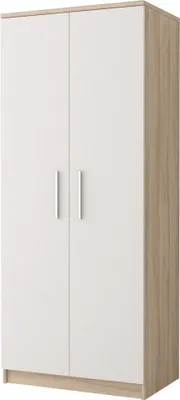 Produktbild von Kleiderschrank für Kinderzimmer OLEG – Breite 80 cm, Eiche sonoma / weiß
