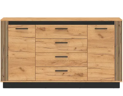 Produktbild von Kombikommode URSO 06 zweitüriges Sideboard mit Schubladen Esszimmer Flur