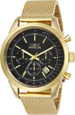 Zdjęcie produktu dla Invicta Speedway 25223 Zegarek Męski - Mechanizm Kwarcowy - Stal Nierdzewna z Czarną Tarcza - 45 mm