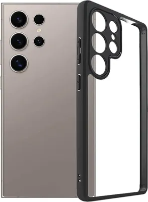 Immagine prodotto di Per Samsung Galaxy S25 Ultra Frosted TPU + Custodia Protettiva Trasparente Nero