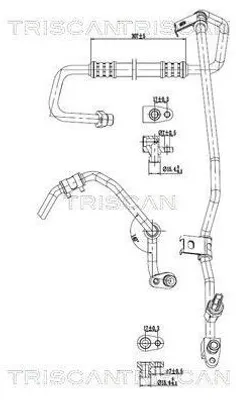 Produktbild von TRISCAN Hochdruckleitung und Niederdruckleitung Klimaanlage Hochdruckleitung 9010 24026 für OPEL Vivaro B Combi (X82)