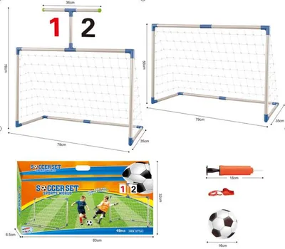 Produktbild von 2 Stück Kinder Fußballtore Garten Fußballtore Kinder Spielzeug Sportspaß für Garten Indoor