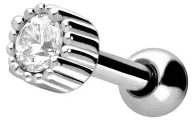 Produktbild von Ohrpiercing Chirurgenstahl Ohrpiercing KRISTALL